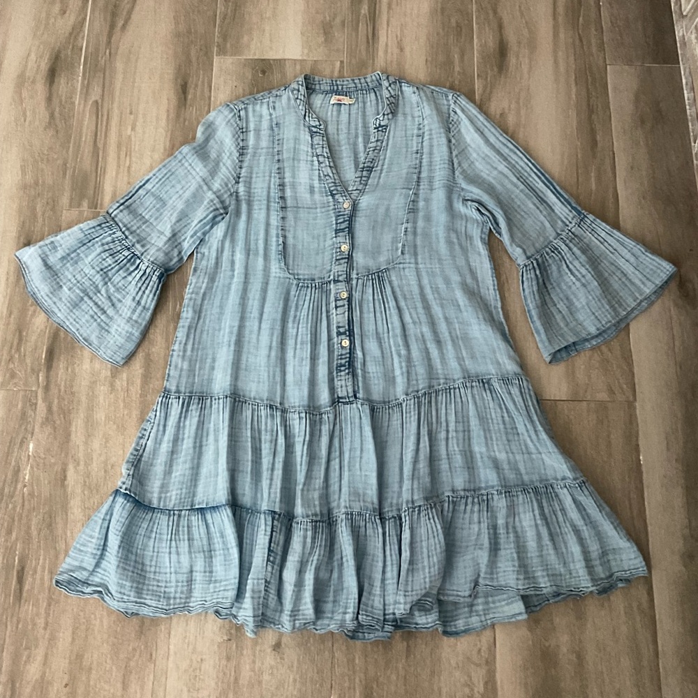 Faherty Cotton Gauze Kasey Dress